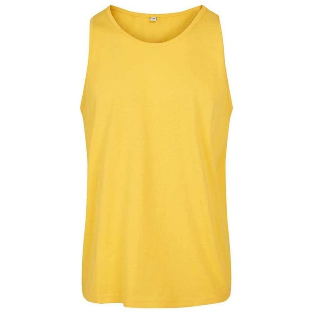 Build Your Brand Mens Basic Tank Top / Taxi Yellow